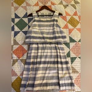 Linen Madewell dress with open back size 8